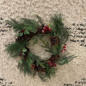 Elegant Pine and Berry Holiday Wreath